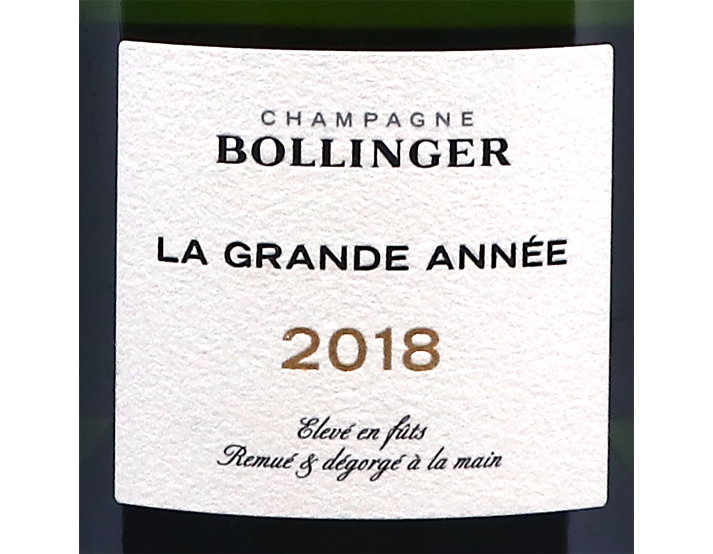 Bollinger La Grande Annee 2018