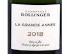 Bollinger La Grande Annee 2018 view 2