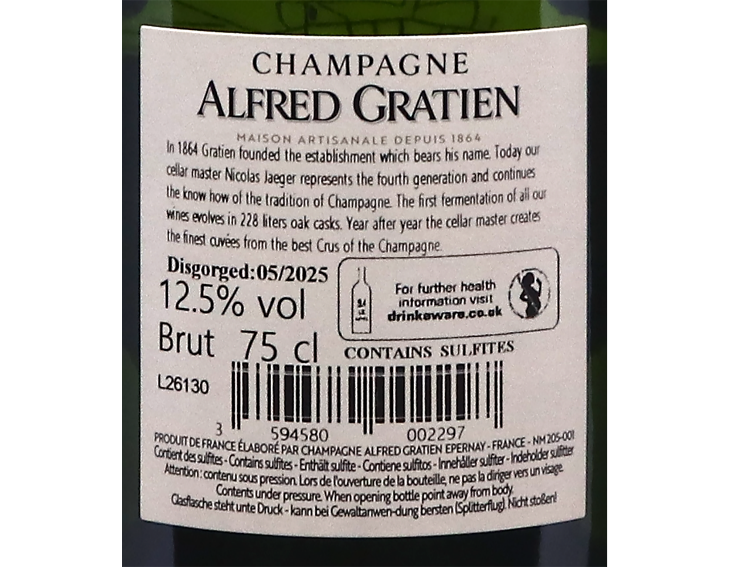 Alfred Gratien Clos le Village Cumieres 2018
