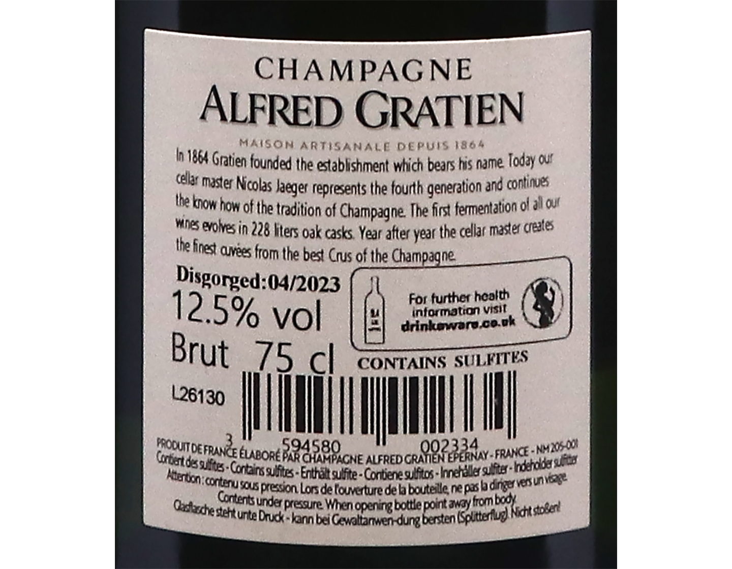 Alfred Gratien Blanc de Noirs 2016