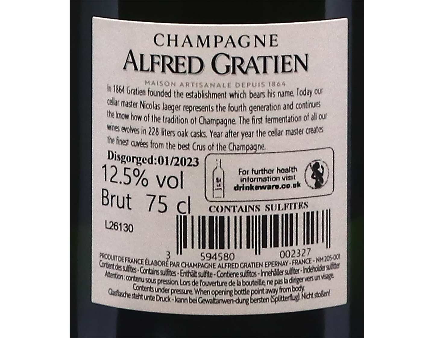 Alfred Gratien Blanc de Blancs 2016