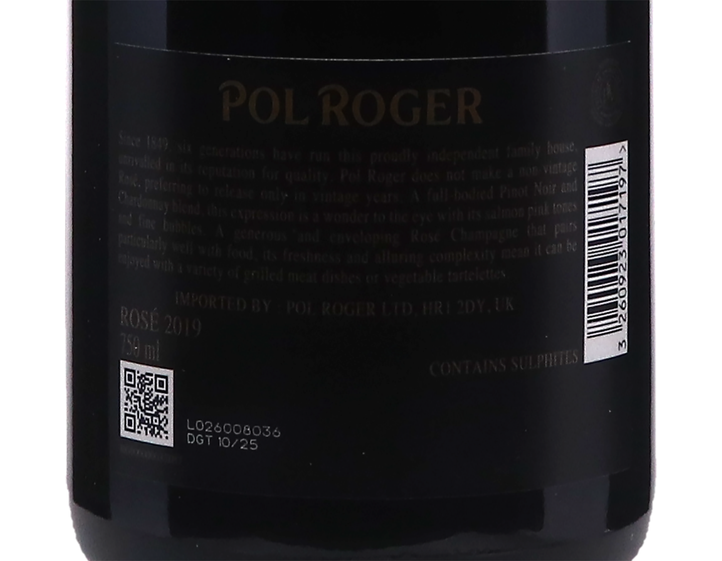 Pol Roger Rose Vintage Brut 2019