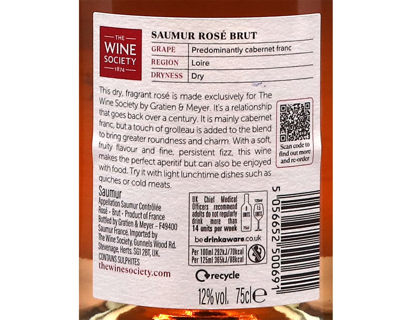 The Society's Saumur Rose Brut