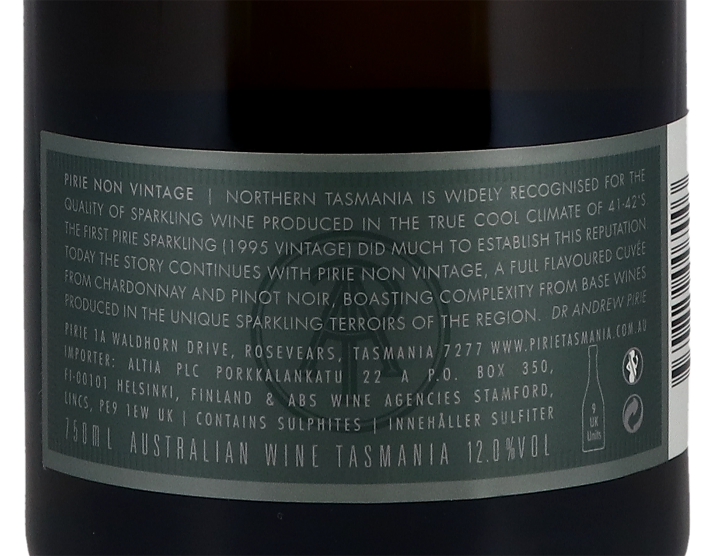 Pirie Tasmanian Traditional Method Sparkling Wine NV