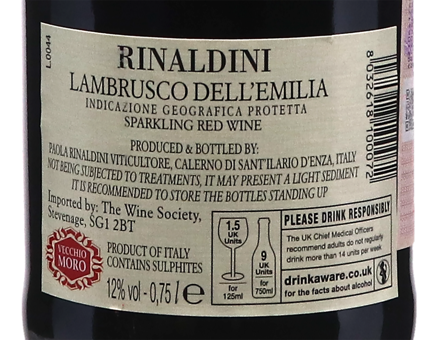 Vecchio Moro Lambrusco Grasparossa Rinaldini