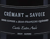 Cremant de Savoie Entre Amis Brut Zero Jean Francois Quenard view 2