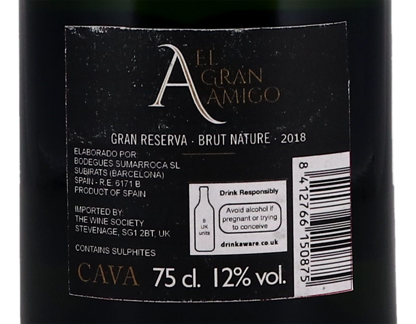 Cava Sumarroca El Gran Amigo Gran Reserva 2018