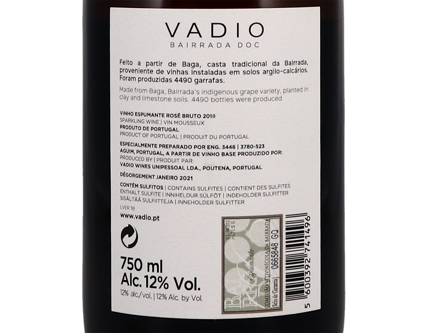 Vadio Rose Bruto Bairrada 2018