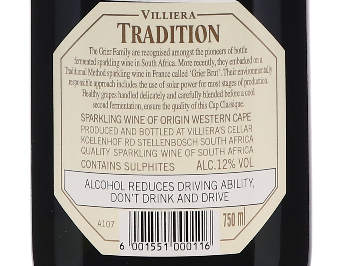VILLIERA CAP CLASSIQUE BRUT TRADITION