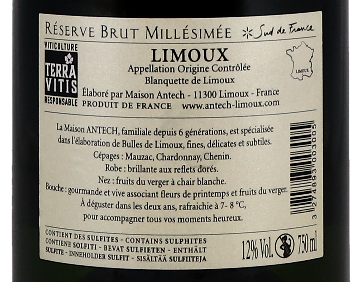 Blanquette de Limoux Reserve Antech 2019
