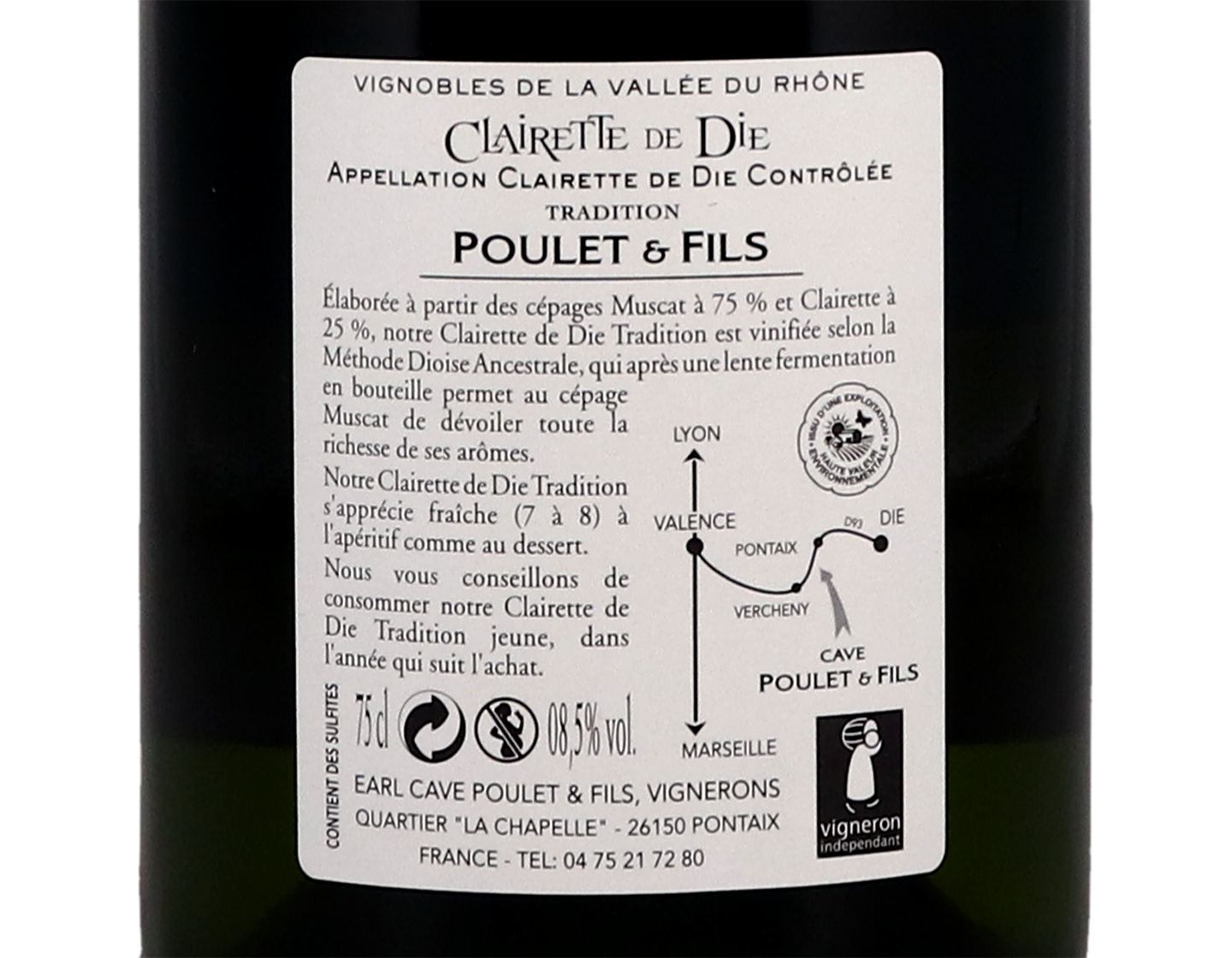 Clairette de Die Tradition, Cave Poulet