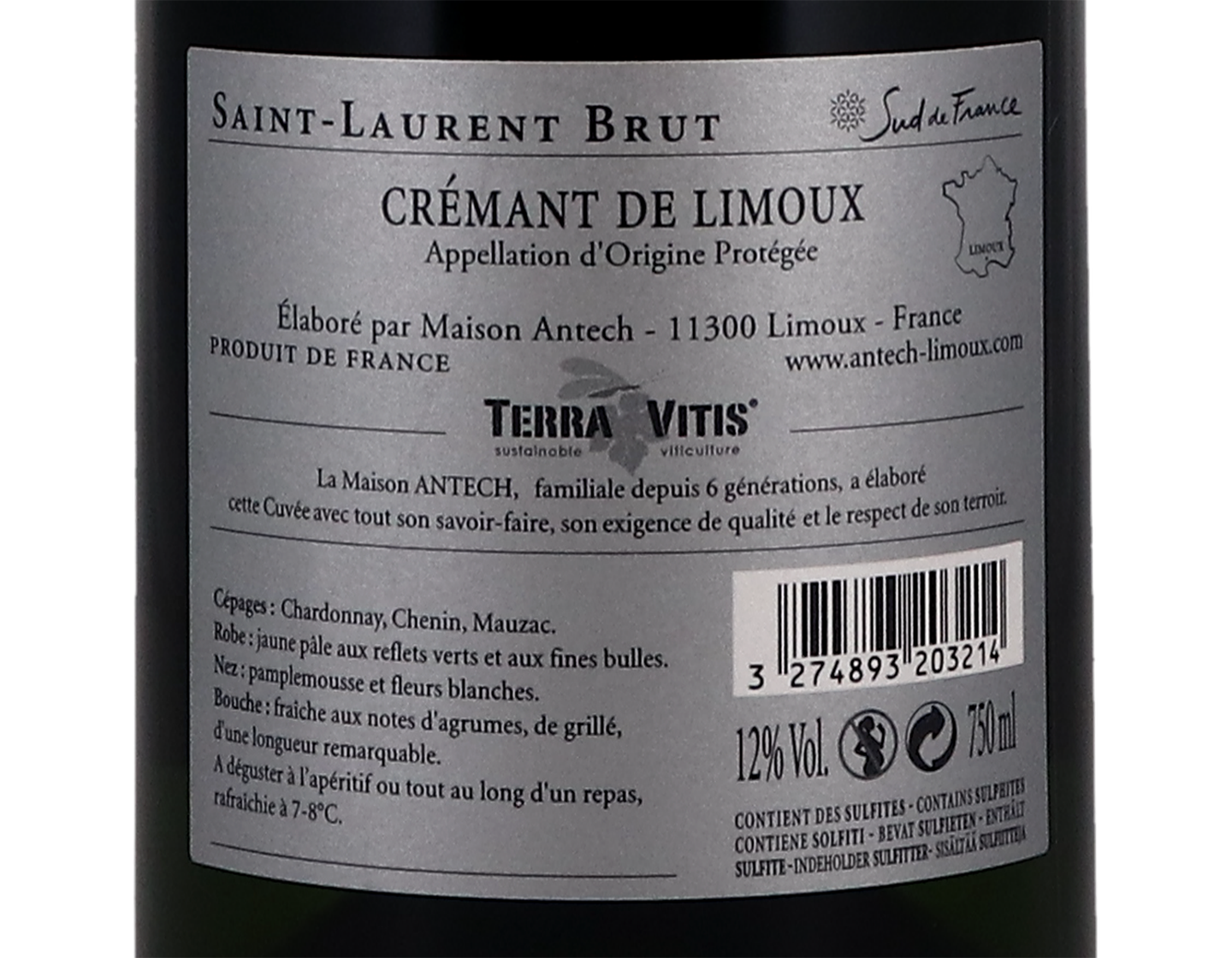 Cremant de Limoux Cuvee St Laurent Antech 2018