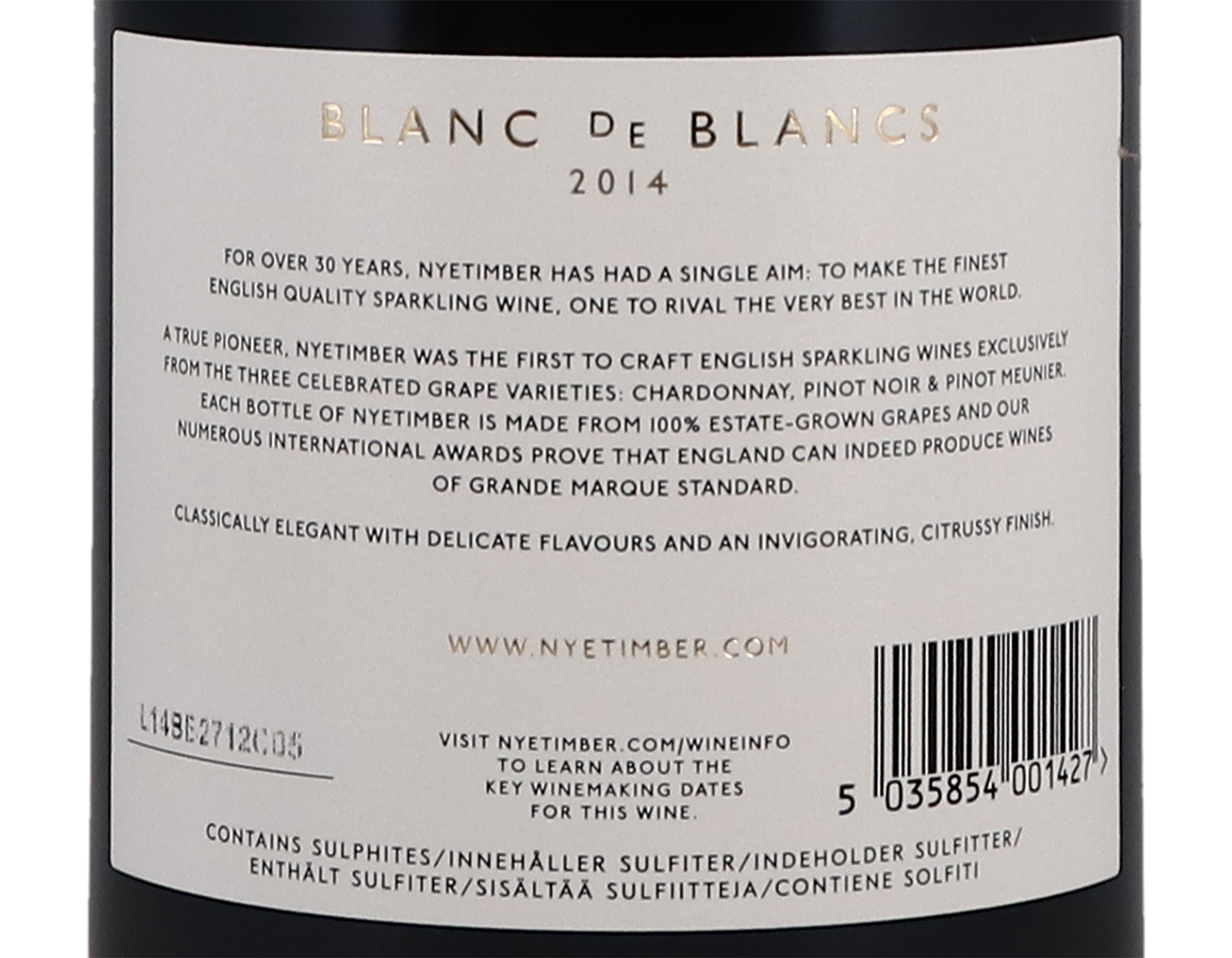Nyetimber Blanc de Blancs Brut 2014