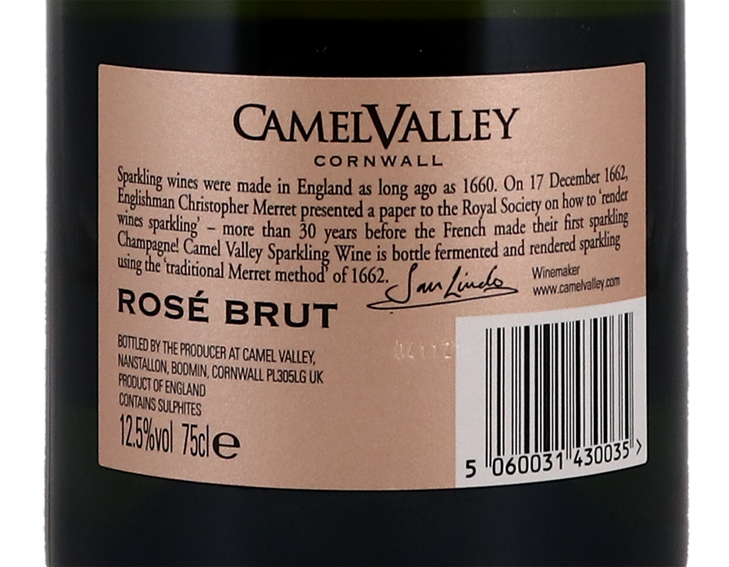 Camel Valley Pinot Noir Rose Brut 2019