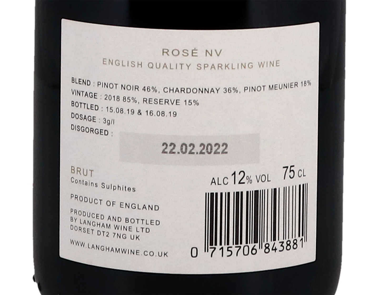 Rose Langham Brut NV Dorset