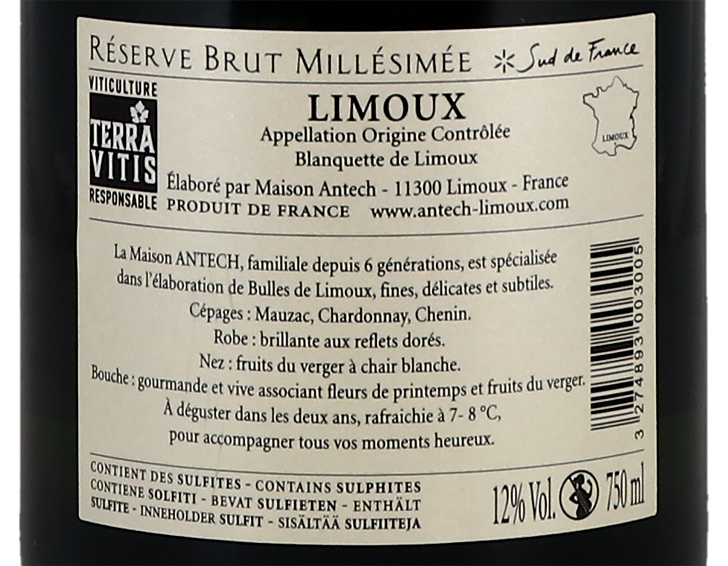 Blanquette de Limoux Reserve Antech 2020