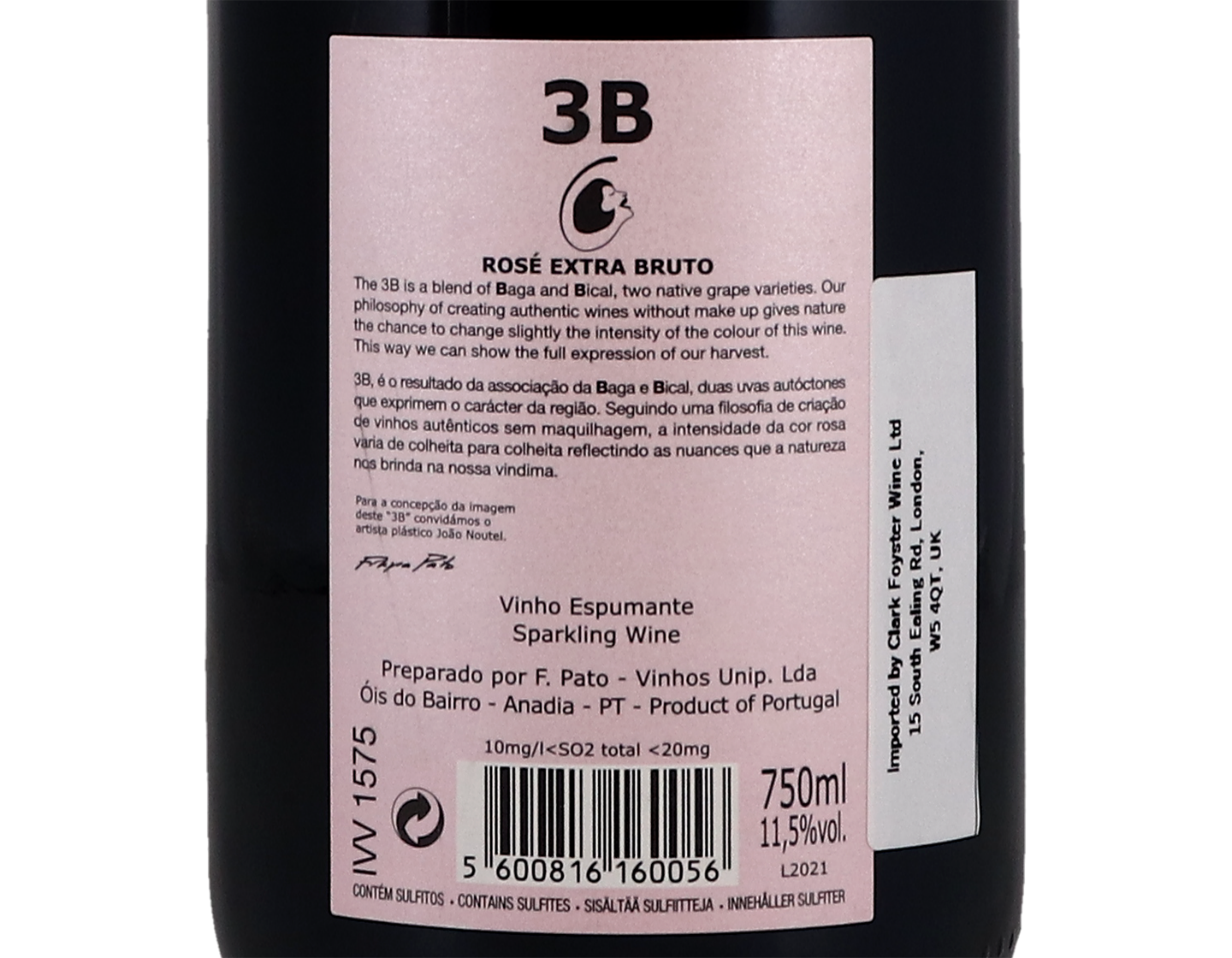 Filipa Pato 3B Rosé Extra Bruto