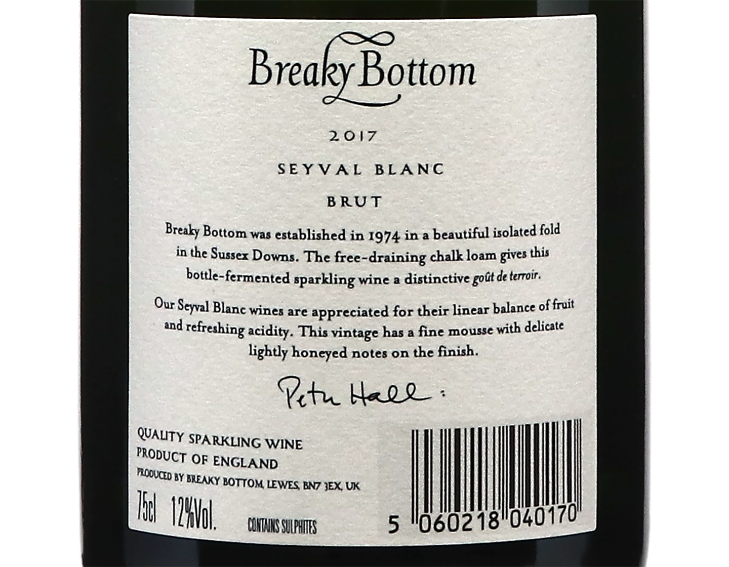 Cuvee Grace Nichols Seval Blanc Breaky Bottom 2017