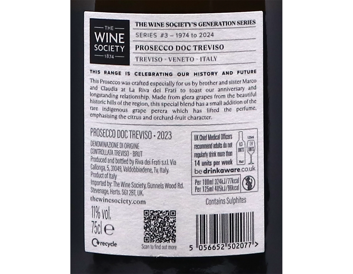 The Wine Societys Generation Series Prosecco Treviso Brut 2023