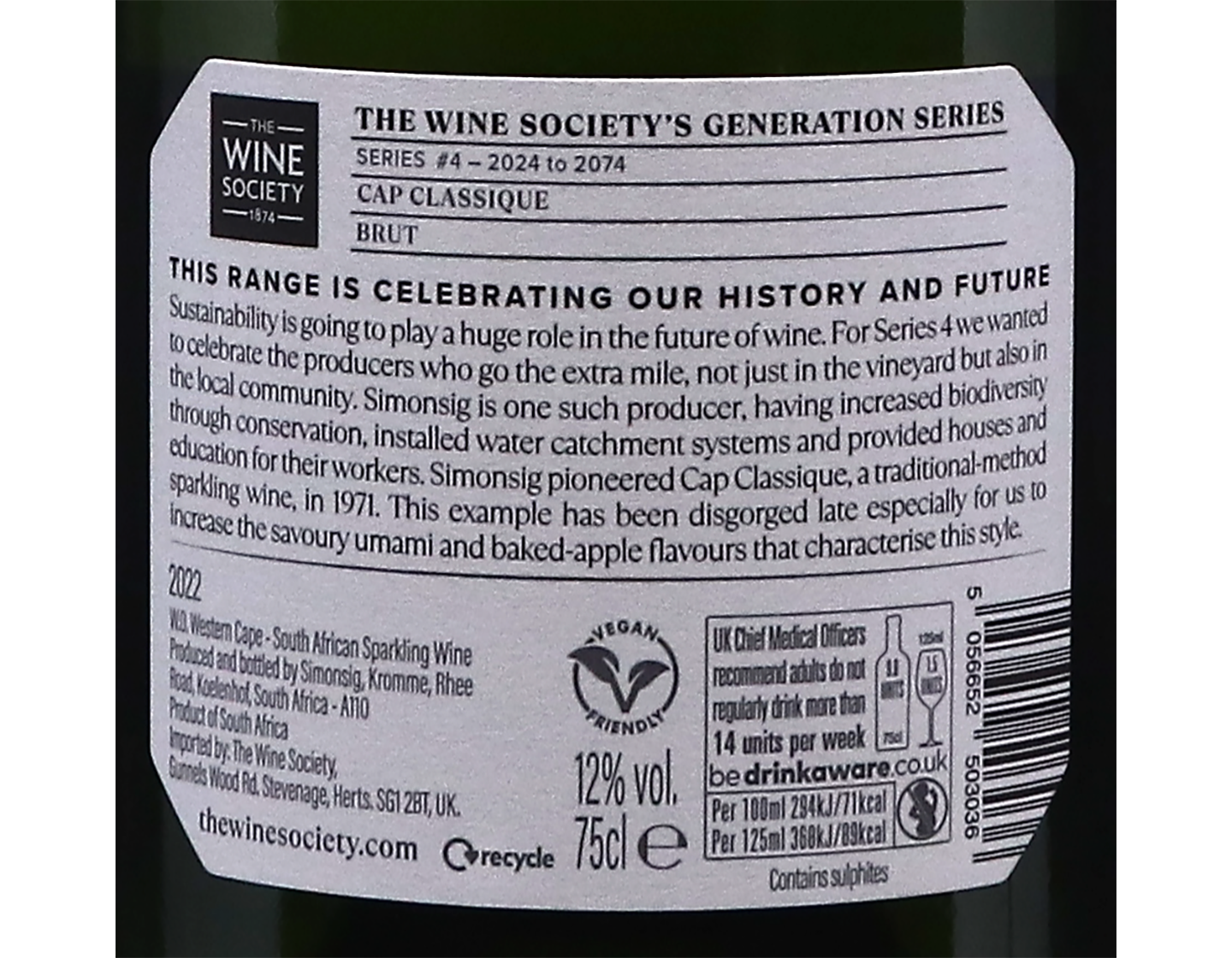 The Wine Society's 150th Generation Series Cap Classique Brut 2022