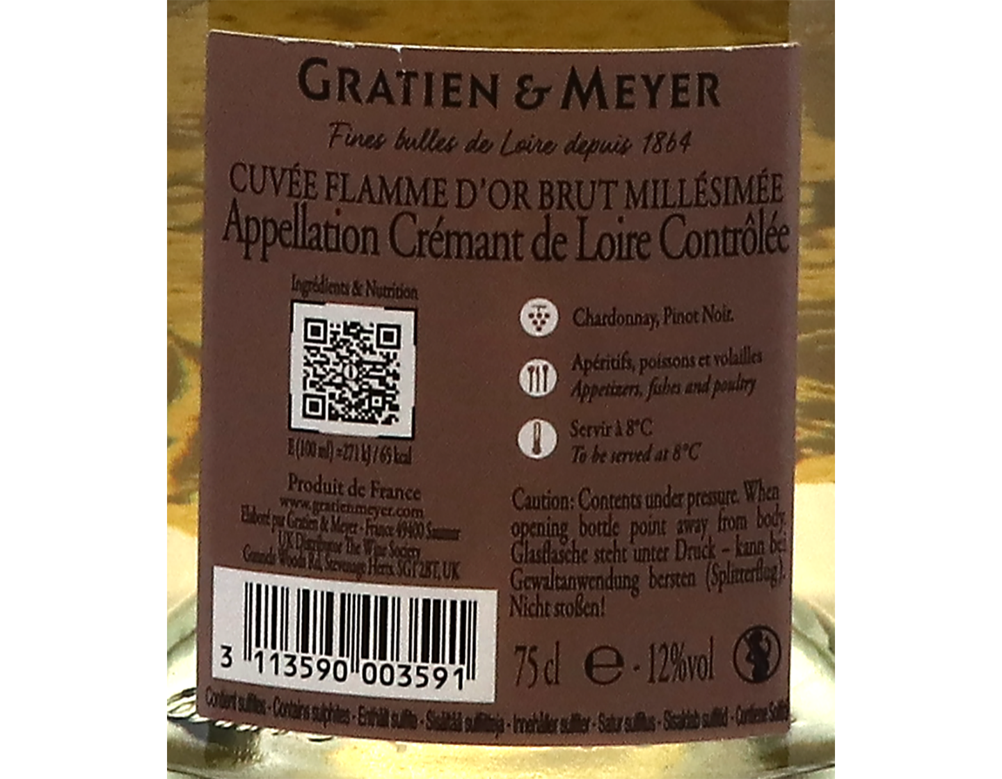Cuvee Flamme d'Or Gratien & Meyer 2017