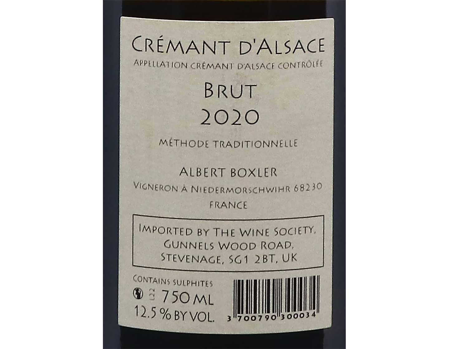 Cremant Domaine Boxler 2020
