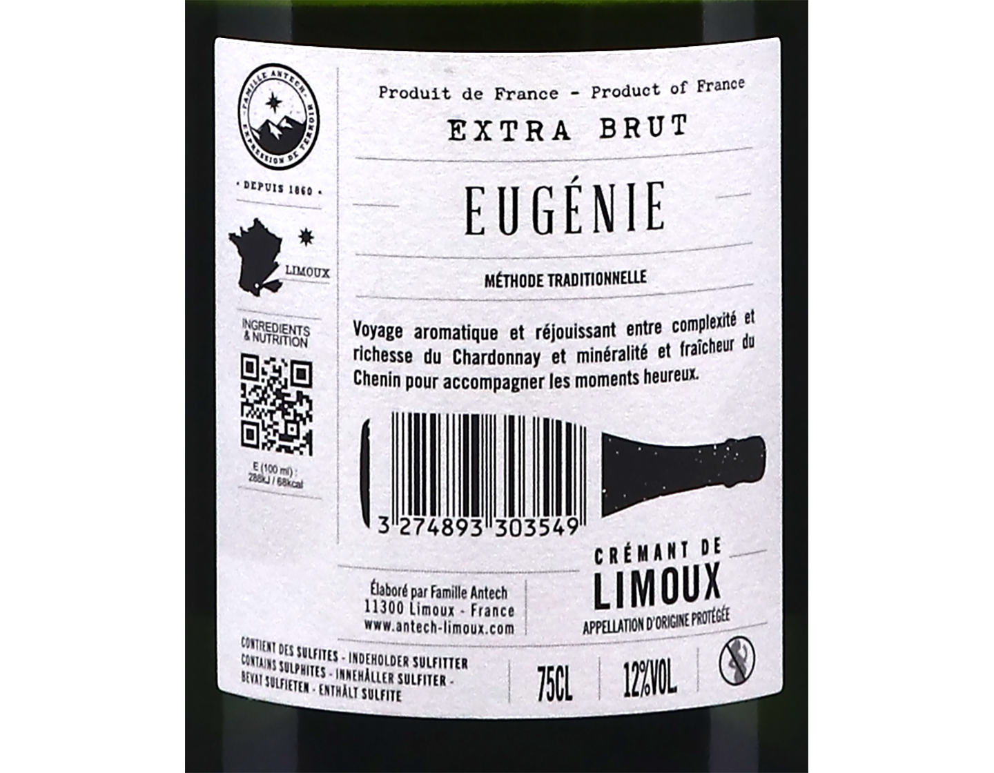 Cremant de Limoux Cuvee Eugenie Antech 2023