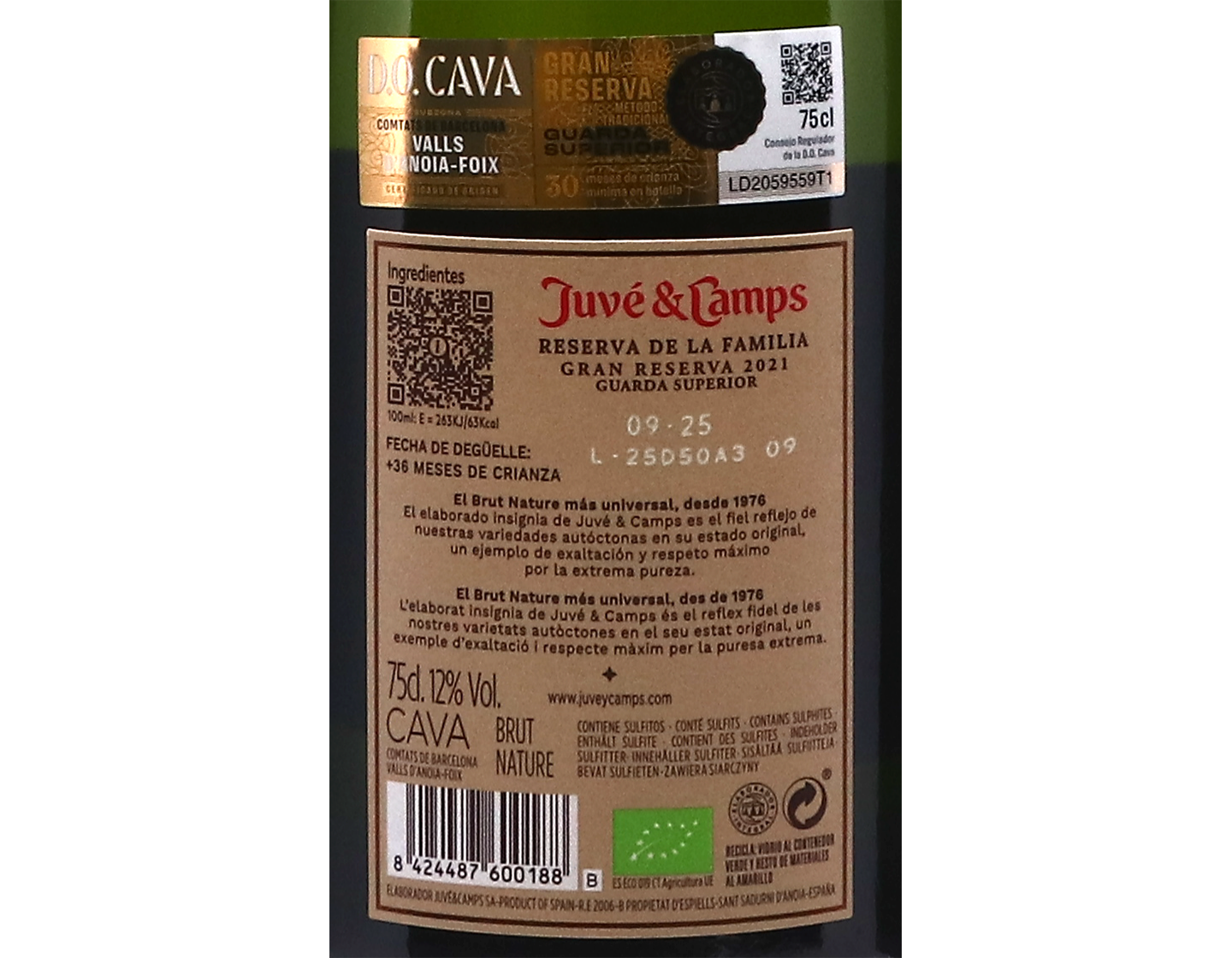 Cava Juvé & Camps Gran Reserva 2021