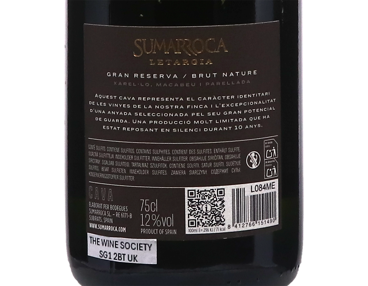 Cava Sumarroca Letargia Gran Reserva 2014