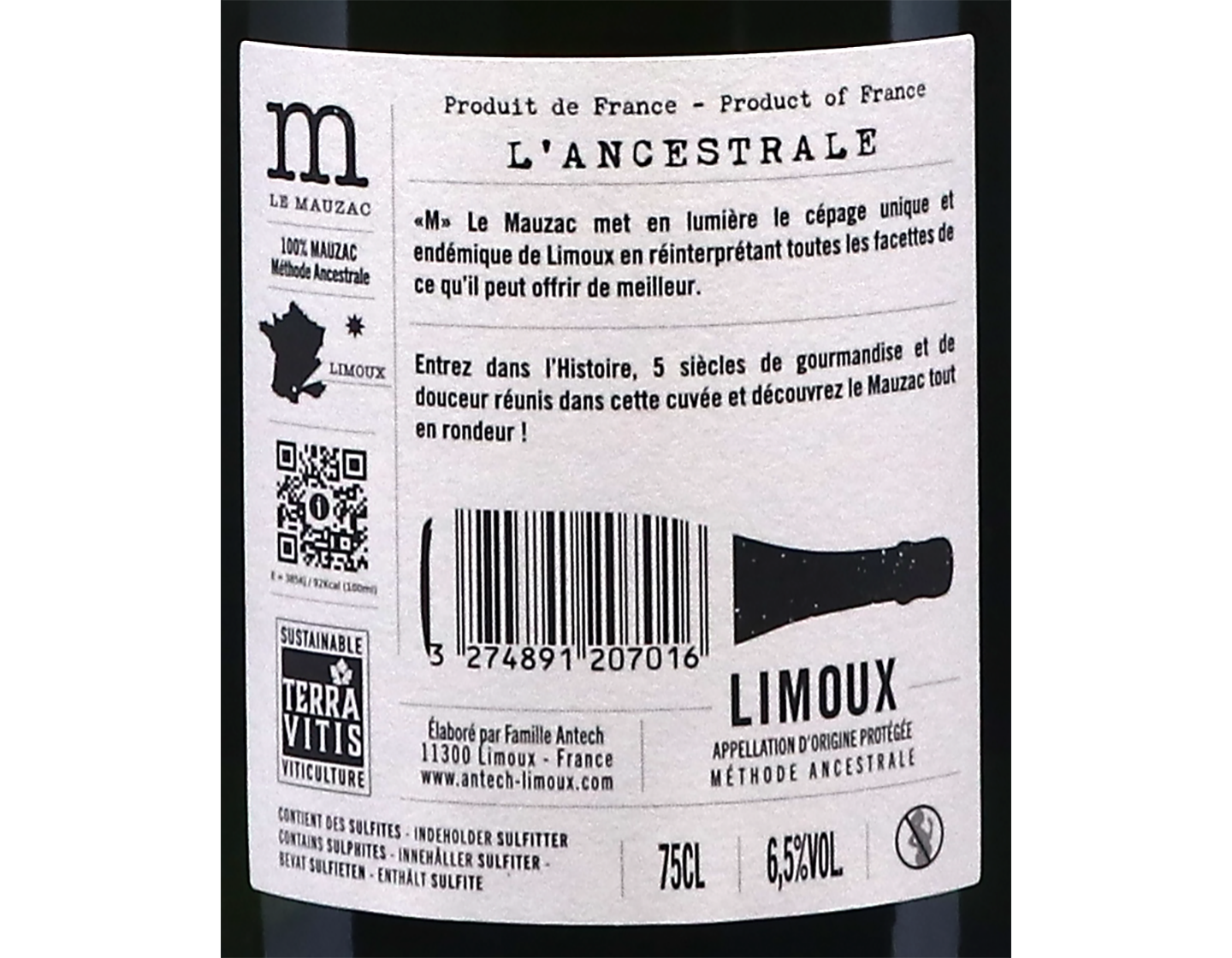 M le Mauzac L’Ancestrale Blanquette de Limoux, Antech