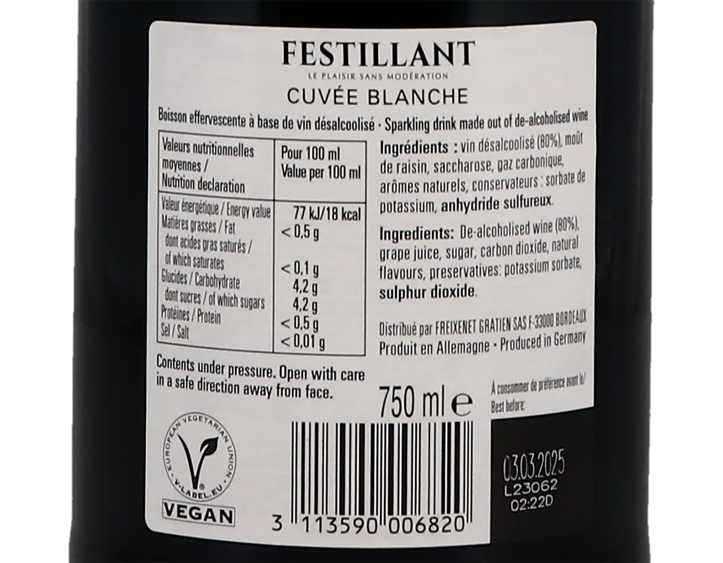 Gratien & Meyer Festillant Sparkling Sans Alcool8