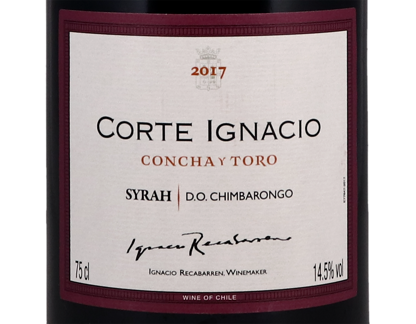 Concha y Toro Corte Ignacio Chimbarongo Syrah 2017
