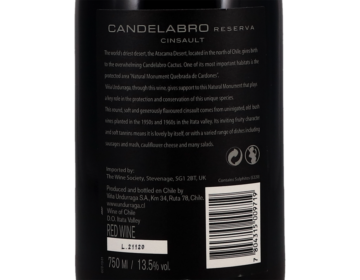 Undurraga Candelabro Itata Cinsault 2020