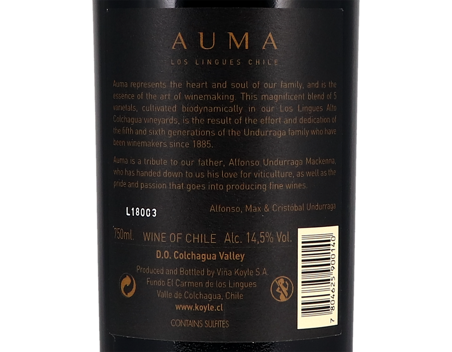 Koyle AUMA Alto Colchagua 2013