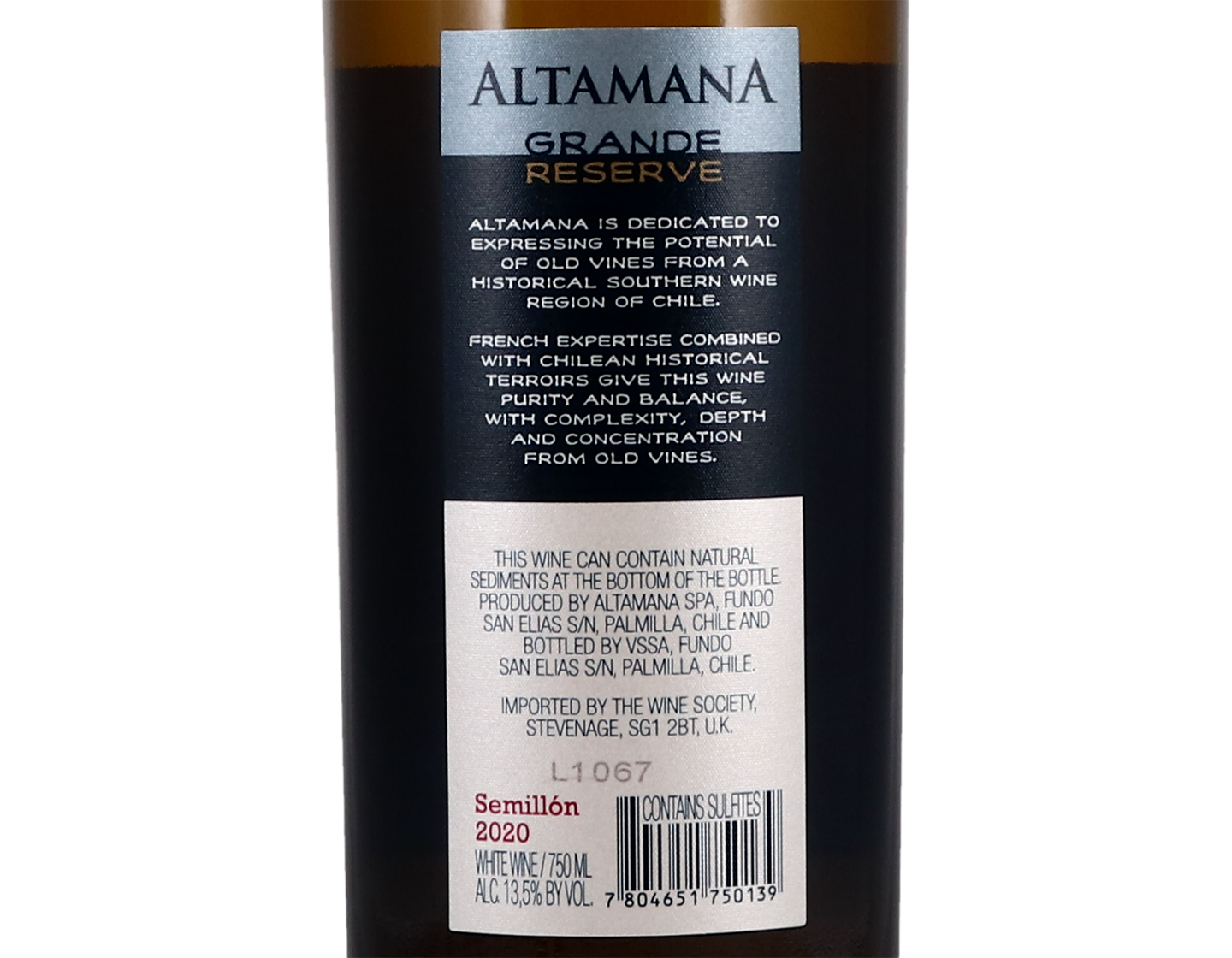 Altamana Grande Reserve Itata Semillon 2020