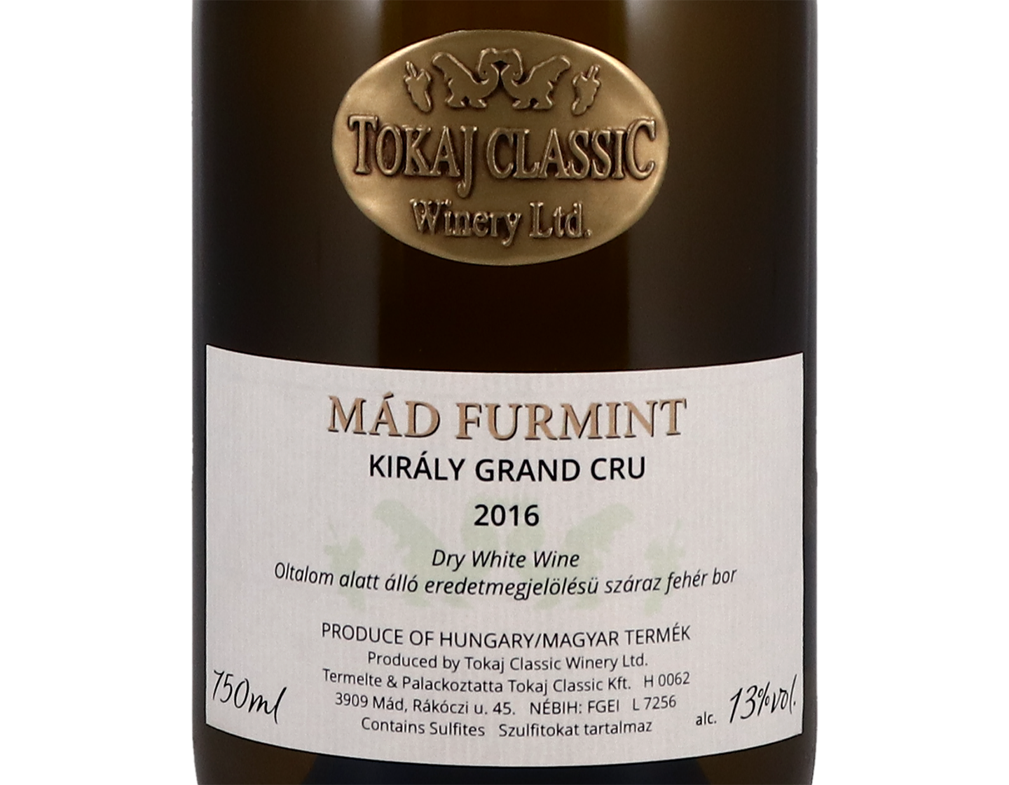 Mad Furmint Kiraly Grand Cru Tokaji Classic 2016