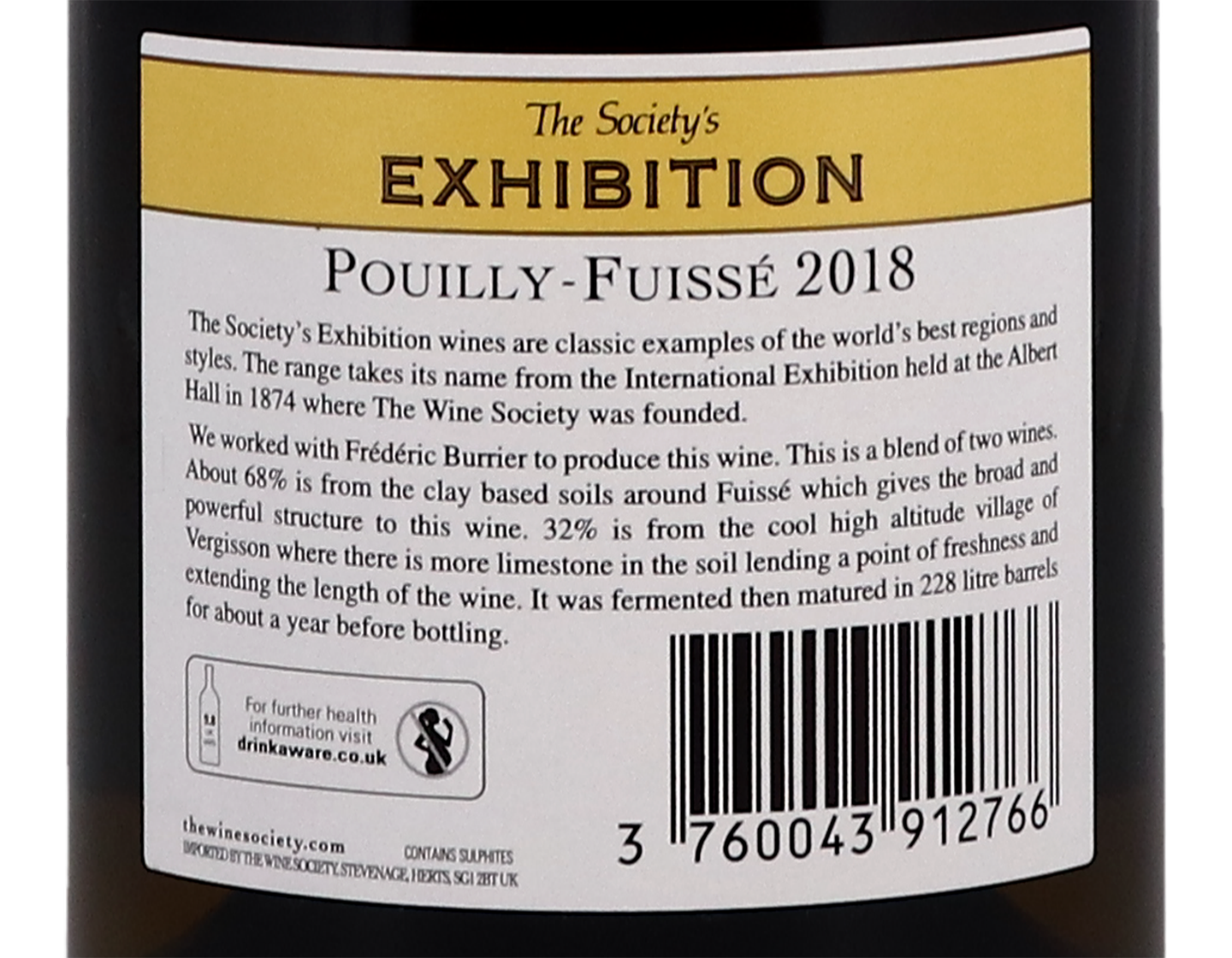 The Society's Exhibition Pouilly-Fuissé 2018