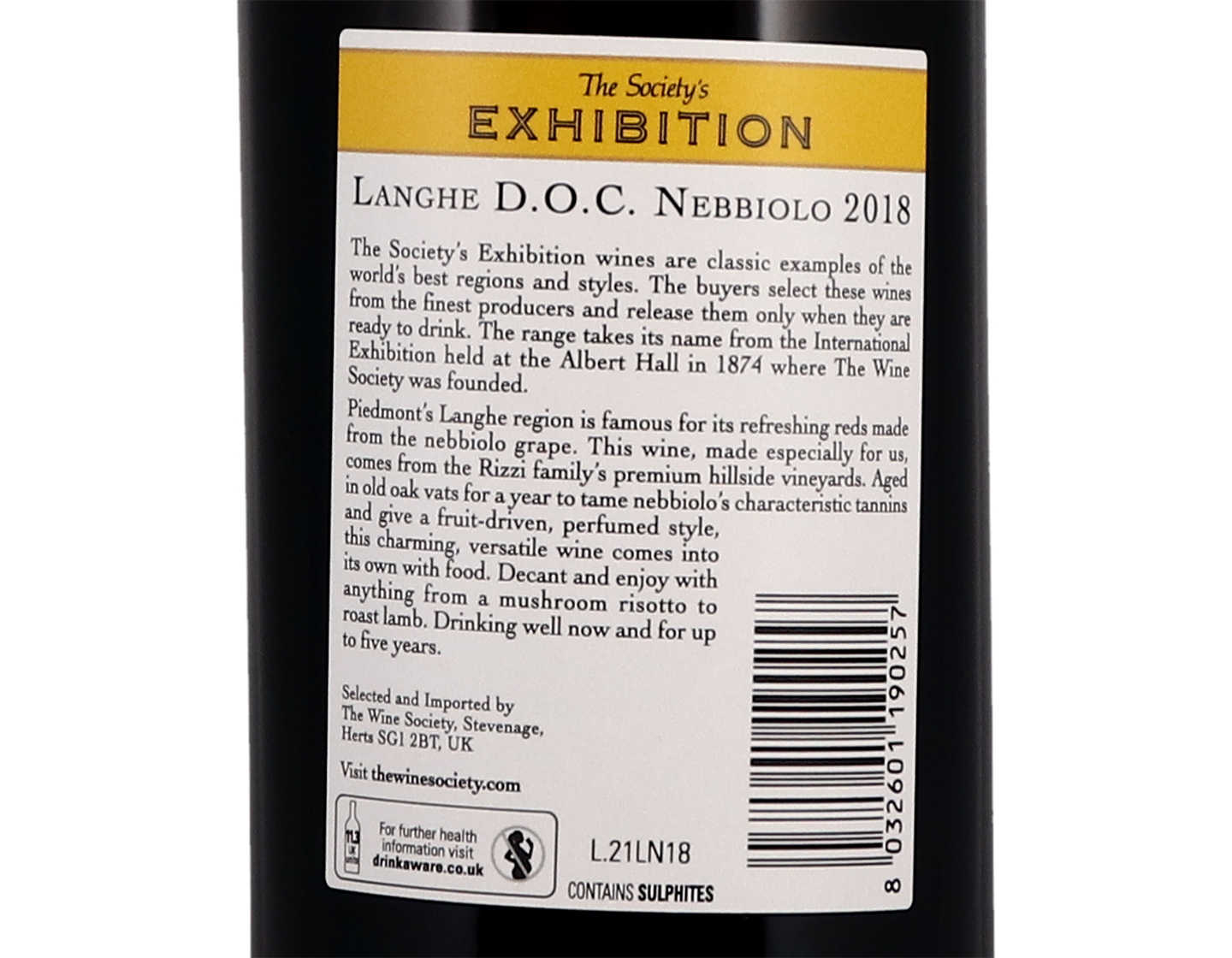 The Society's Exhibition Langhe Nebbiolo 2018