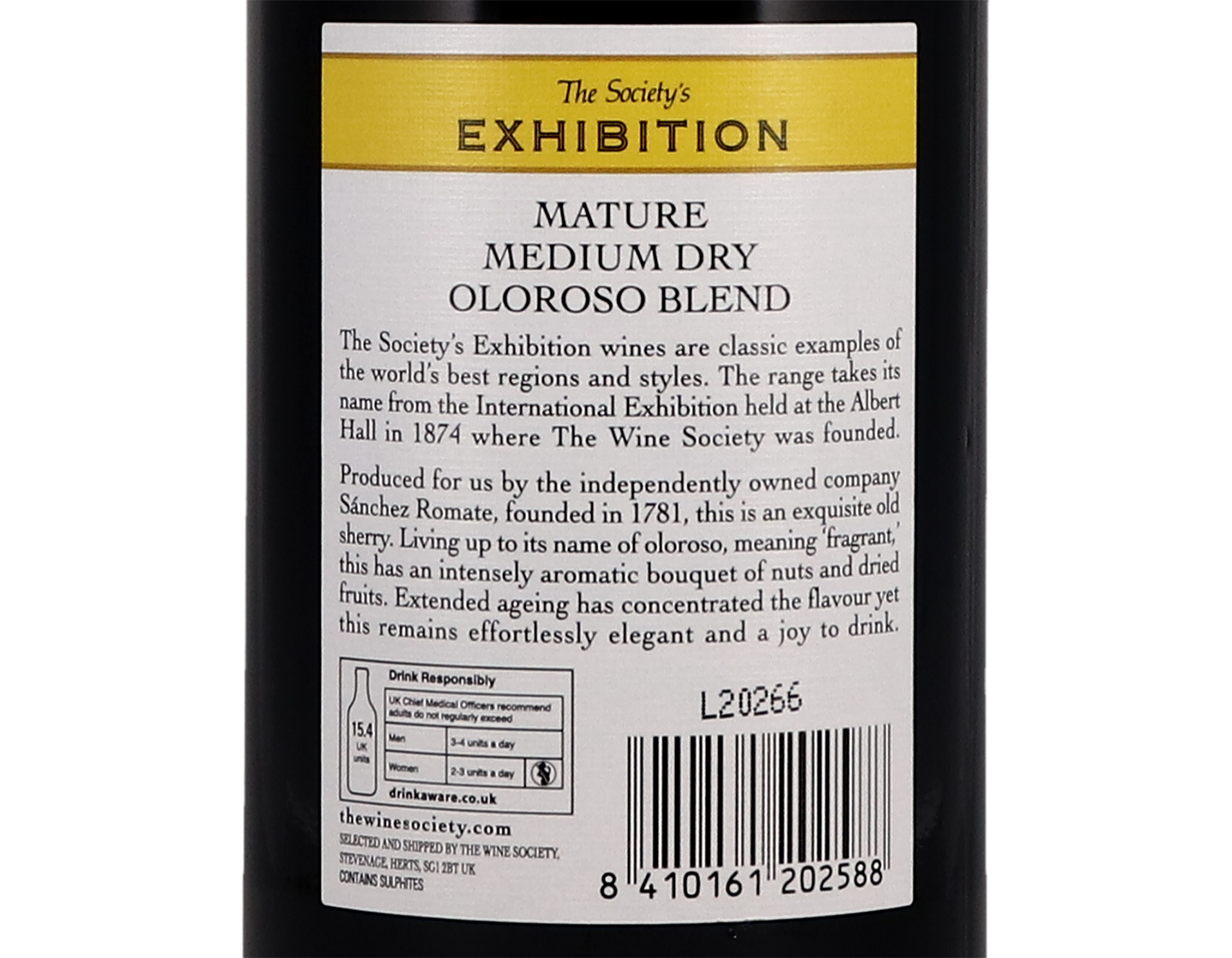 The Society's Exhibition Mature Medium Dry Oloroso Blend 20.5%