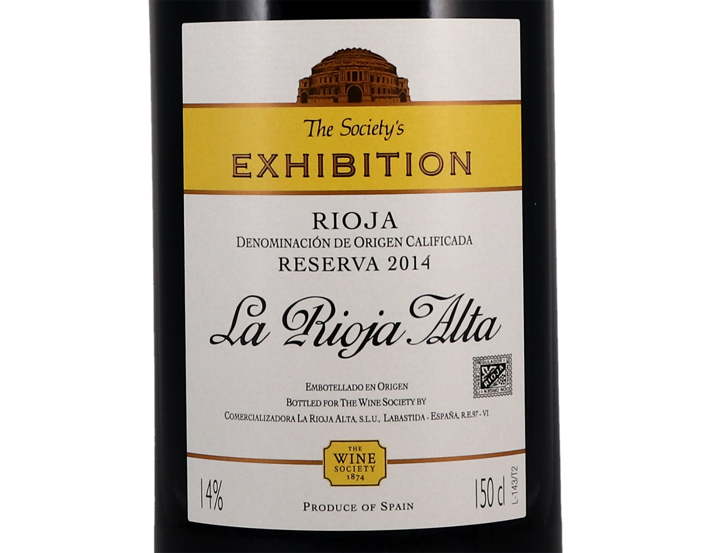 Magnum of The Society's Exhibition Rioja Reserva 2014