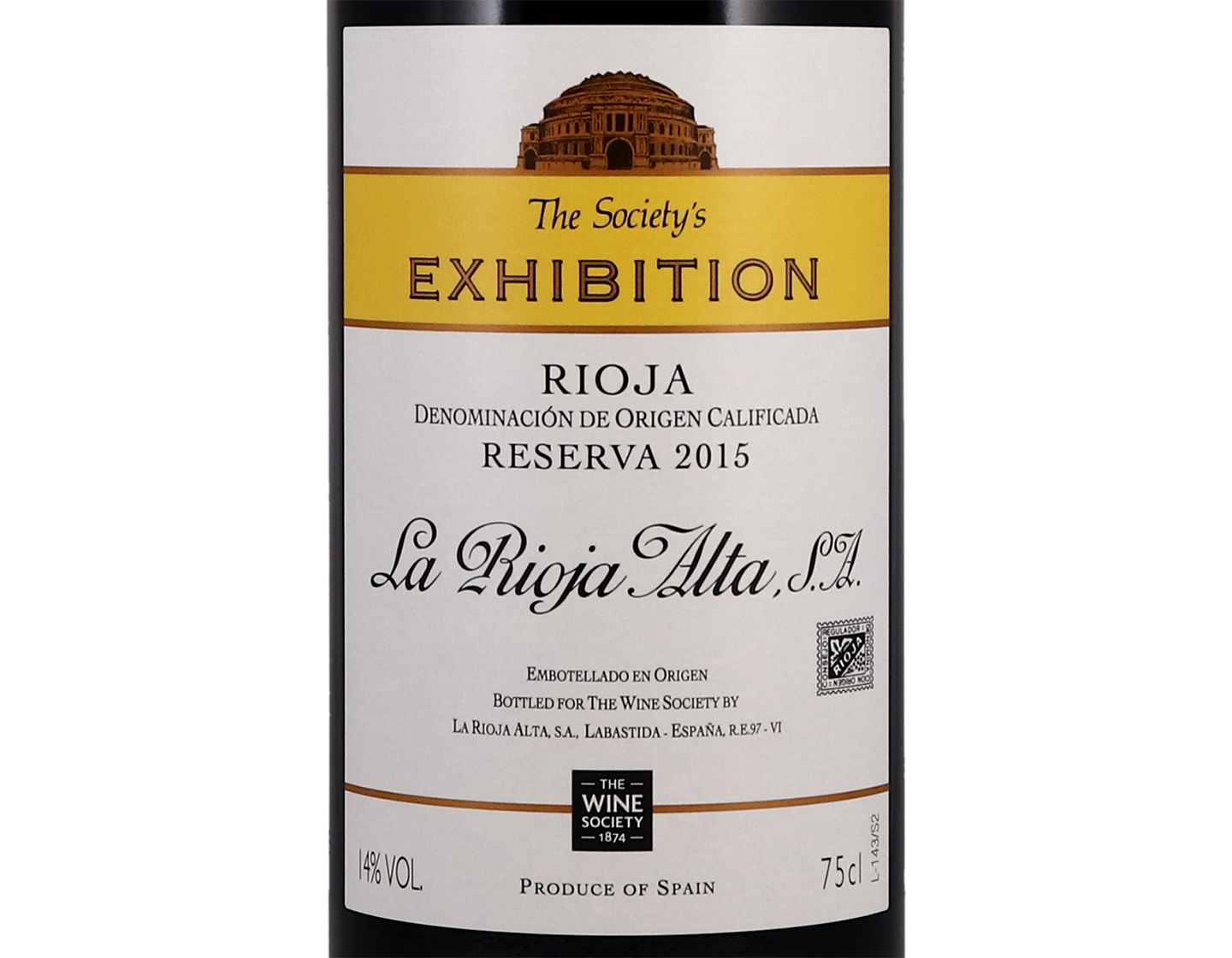 The Society's Exhibition Rioja Reserva 2015