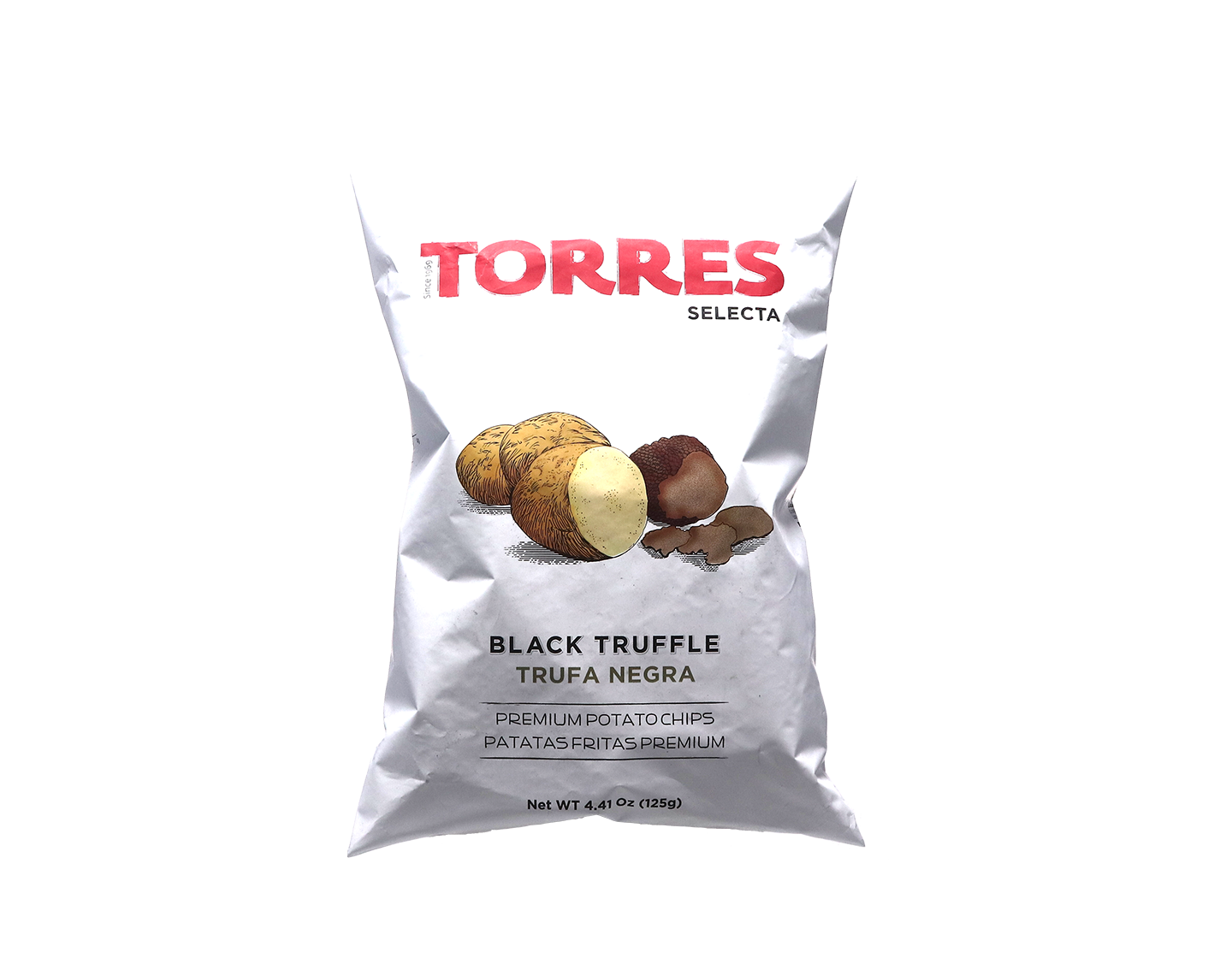 Torres black truffle potato crisps Cataluna 125g
