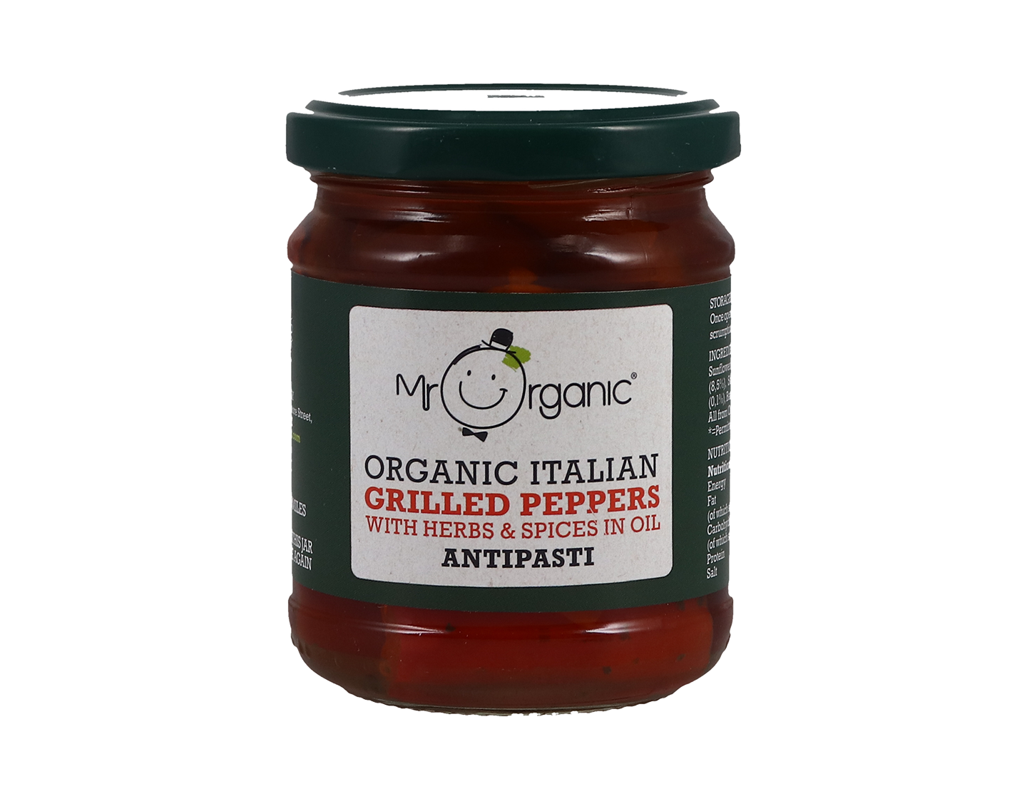 Mr Organic -Grilled Peppers Antipasti 190g