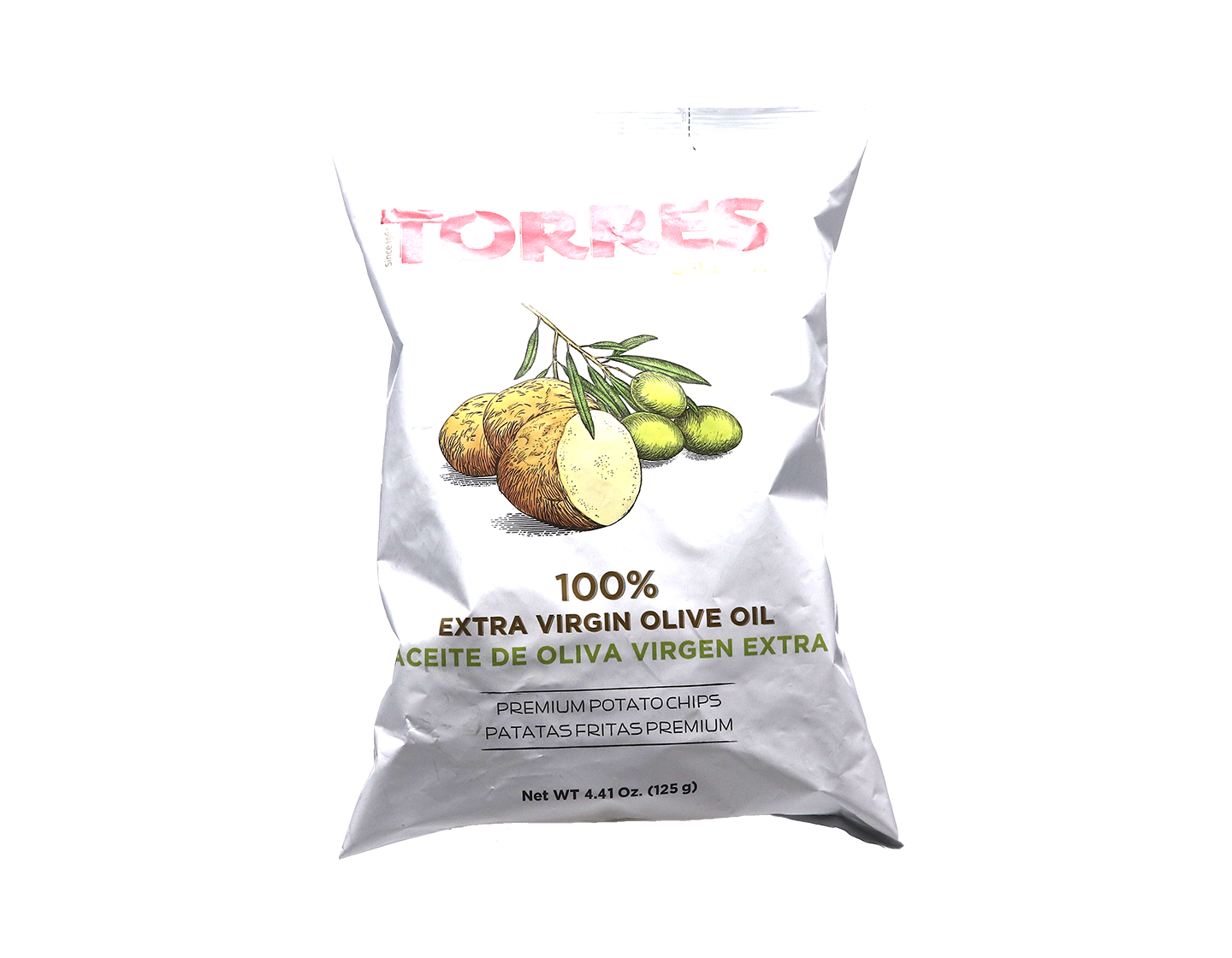 Torres Extra Virgin Olive Oil Potato Crisps Cataluna 125g