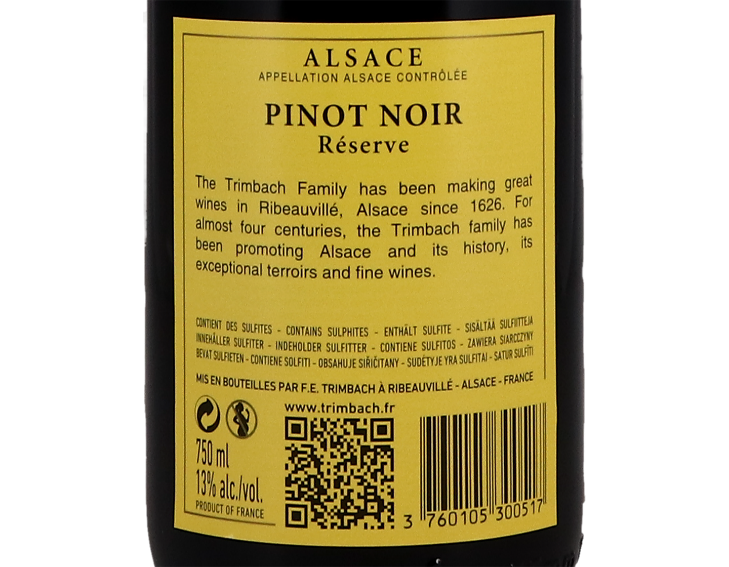 Pinot Noir Réserve, Trimbach 2019