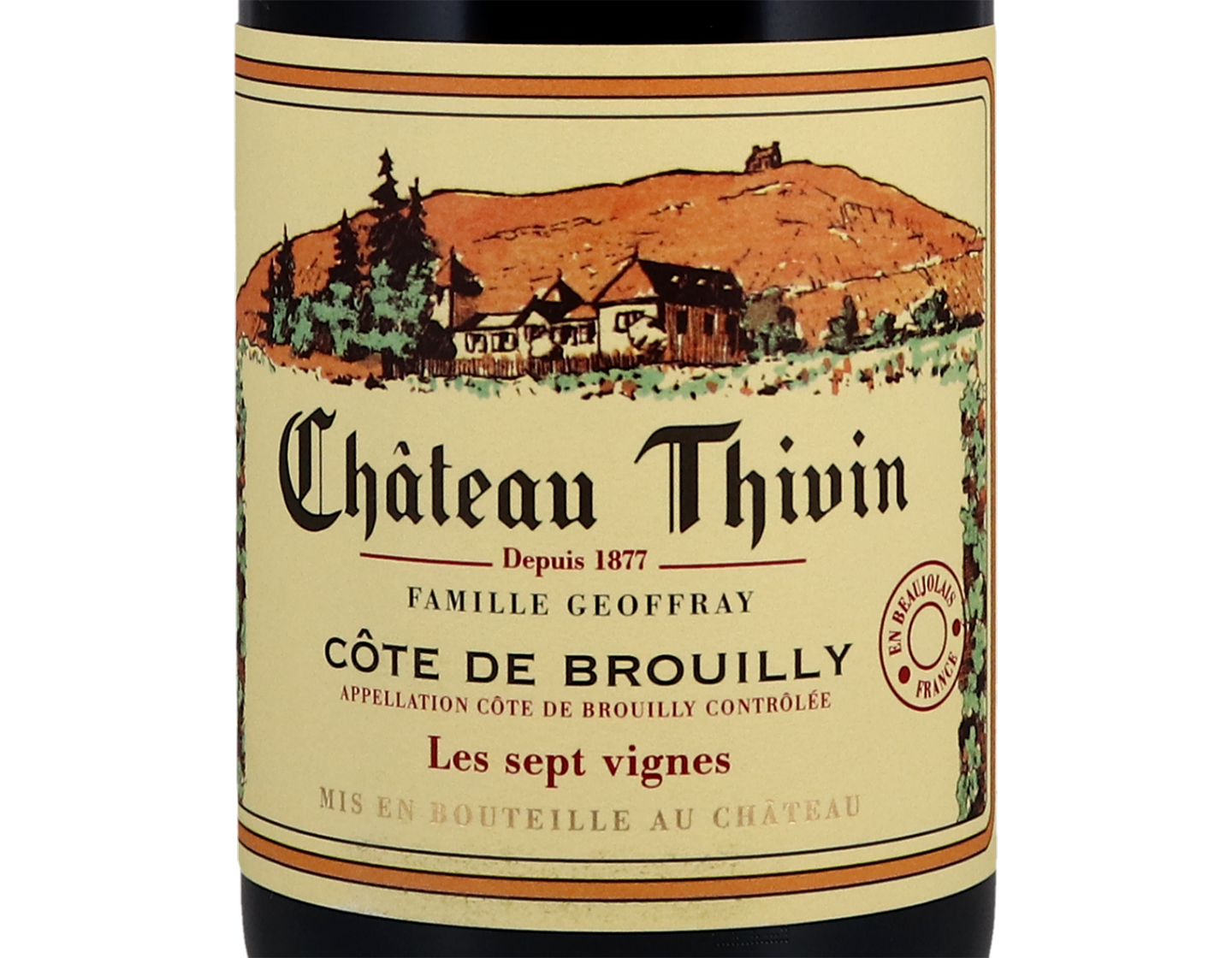 Cote de Brouilly Sept Vignes Chateau Thivin 2019