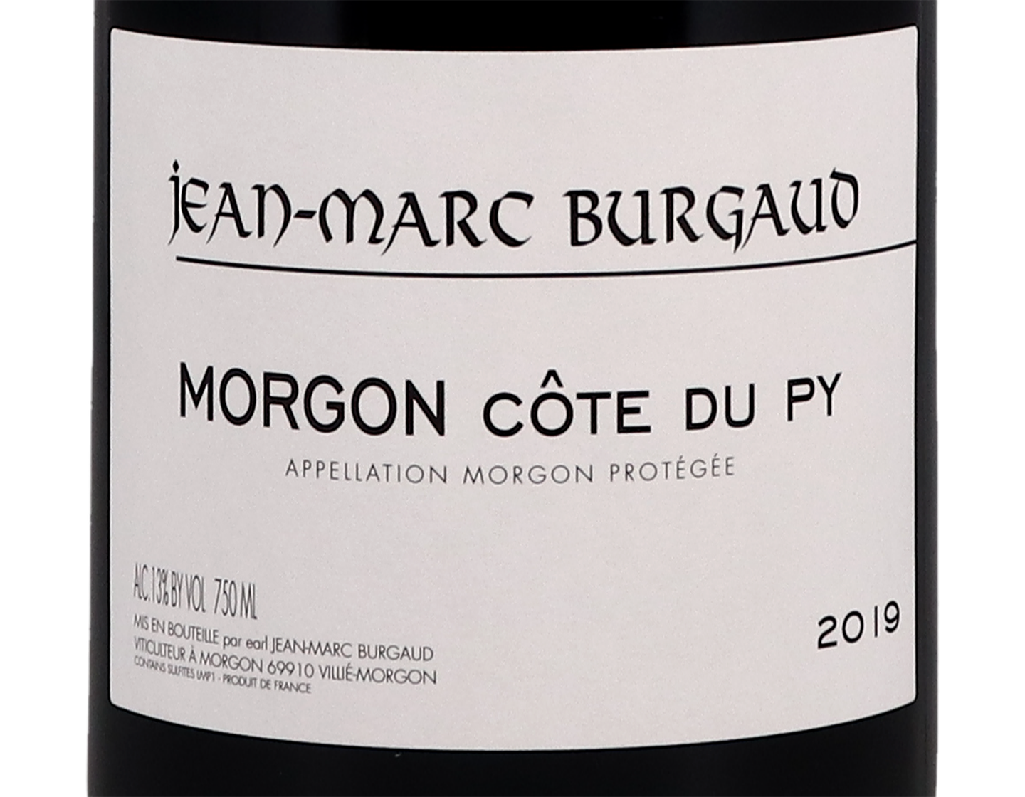 Domaine Jean Marc Burgaud Morgon Cote du Py 2019