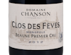 Domaine Chanson, Beaune Premier Cru Clos des Fèves 2012 view 2