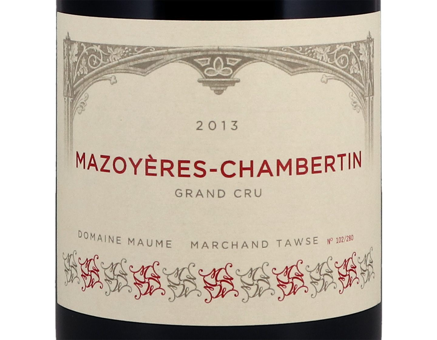 Domaine Maume Tawse Mazoyeres Chambertin GC 2013