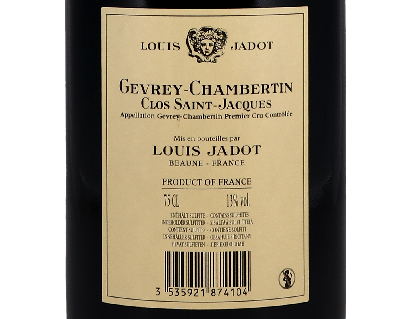 Louis Jadot, Gevrey-Chambertin Premier Cru Clos St Jacques (Domaine) 2013